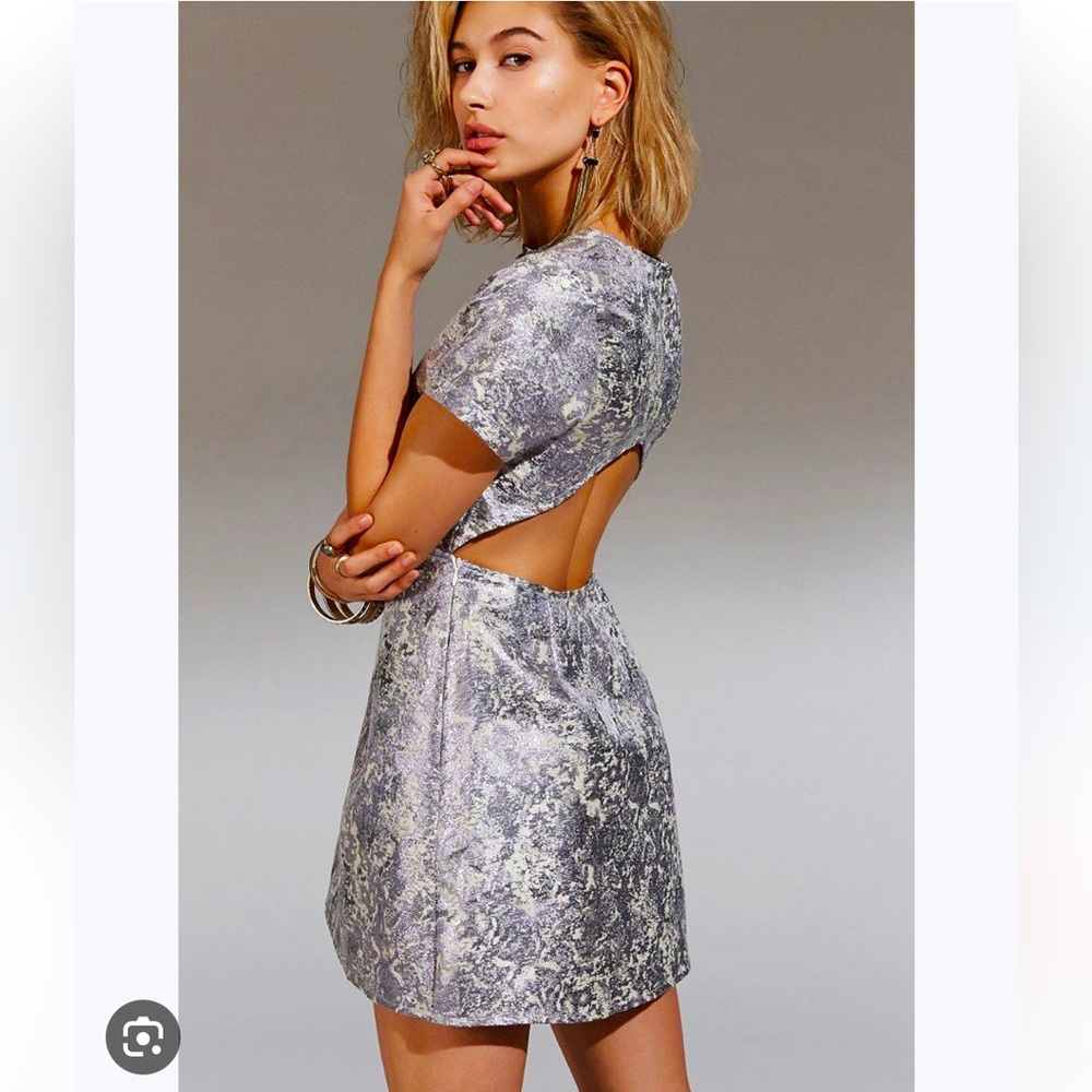 MOTEL ROCKS Cheeky Lilac Haze Dress Women’s Size Medium As Seen on Hailey Bieber